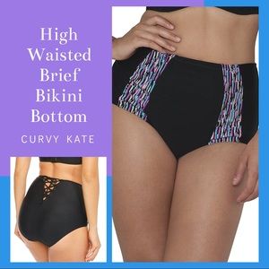 NWT Curvy Kate Galaxy High Waisted Bikini Bottom